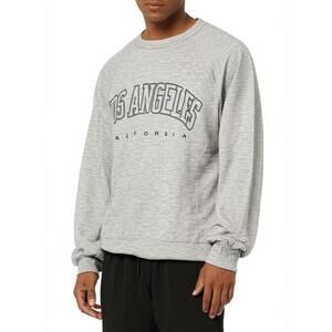 Unisex Sweatshirt Pullover Grey Los Angeles California Graphic Print‎ Streetwear